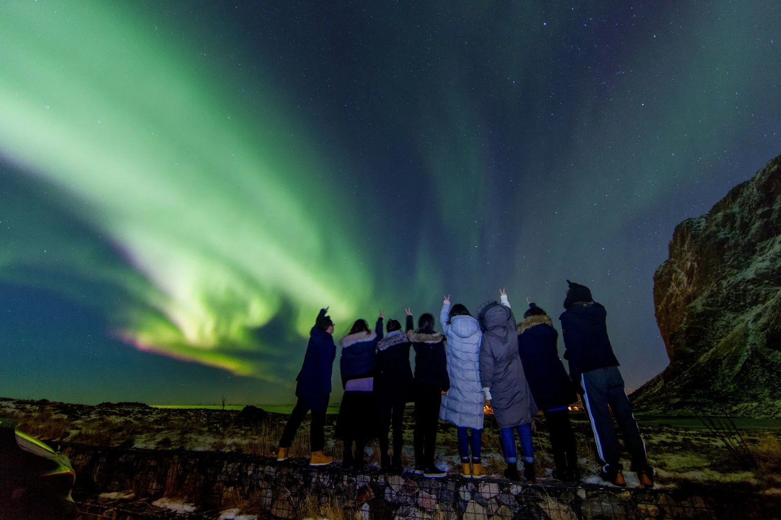 Northern lights chasing lofoten tourists xxlofoten
